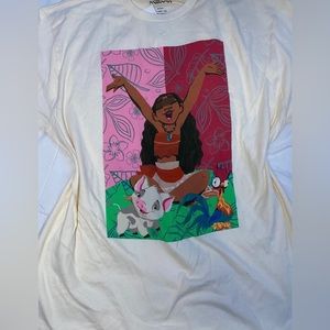 Disney Moana and friends relaxed tshirt